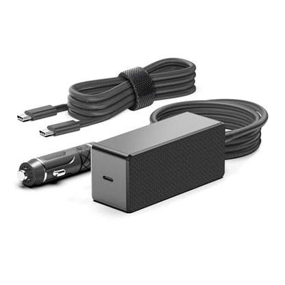 HKY Laptop Car Charger 140W 130W 100W 96W 90W 87W 67W 61W USB-C Power Adapter PD3.1 12-24V DC Adapter for MacBook Pro 16/15/14/13 Inch,MacBook Air 15" 13" M1 M2,iPad Pro,Dell,Lenovo,HP,Asus and More