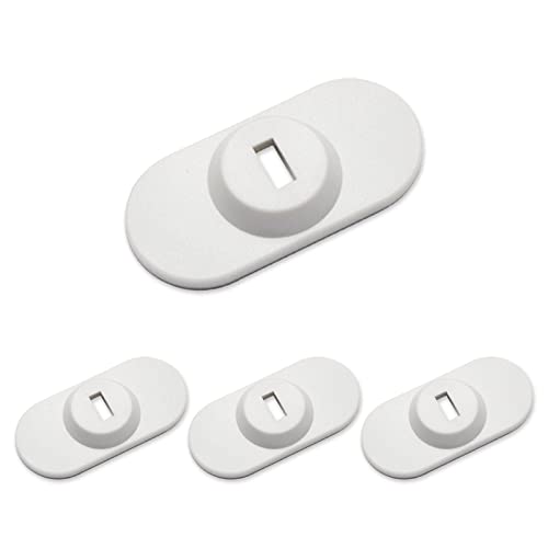 Laptop Cable Lock Hardware Security Cable Lock Anti Theft Combination Lock for iPad Tablet Laptop MacBook and All Other Notebooks and Tablets （4pcs White - color: Rectangular white 4pcs