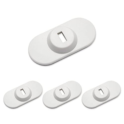 Laptop Cable Lock Hardware Security Cable Lock Anti Theft Combination Lock for iPad Tablet Laptop MacBook and All Other Notebooks and Tablets （4pcs White - color: Rectangular white 4pcs