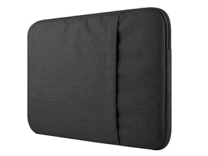 PARENCE. - 15.6 inch Laptop Sleeve - Zipper Shock Protection - Extra Side Pocket - Waterproof, Color Grey