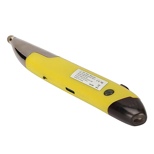 Yinhing Pen Rechargeable Portable Optical Mode for PC Laptop Luminous Silent Handheld Small Design (Yellow) - color: Yellow
