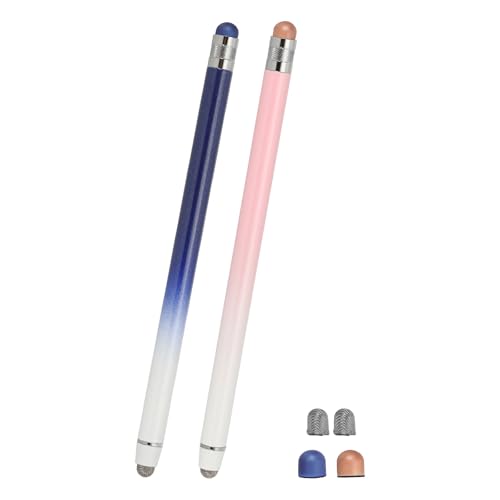 PATIKIL 2 Pcs Stylus Pens for Touch Screens, 2 in 1 High Sensitivity Universal Pen Capacitive Stylus for Phone Tablets Laptop Touch Screen Devices, Blue Pink - color: Blue Pink