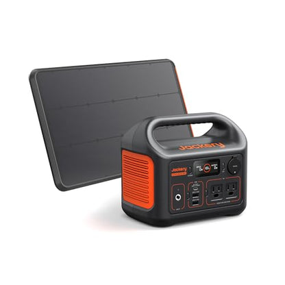 Jackery Solar Generator 300, 292Wh Backup LiFePO4 Battery with SolarSaga 100W Prime, 300W Pure Sine Wave AC Outlet for RV Outdoors Camping Travel Blackout - style: E300+100W Prime
