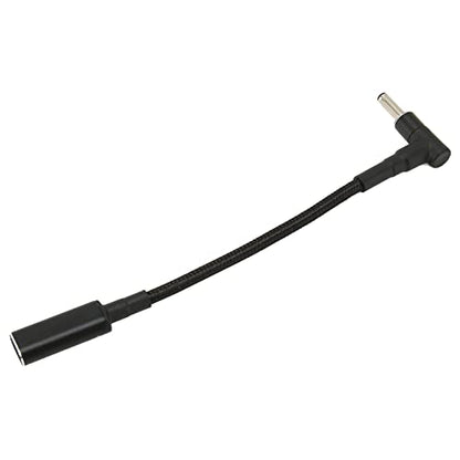 USB C to Slim Tip Adapter 4.0x1.35, PD Fast Charging Converter for Laptops, Aluminum Alloy Shell Heat Dissipation, Small Portable for Office Travel Business Trips