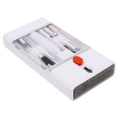 Eujgoov Keyboard Cleaning Tools Kit, Soft Hard Brush Set with Keycap Puller and Extendable Crevice Cleaner for Laptop and Electronics Dust Removal