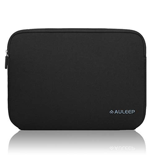 AULEEP 11-12 Inch Laptop Sleeves, Neoprene Notebook Computer Pocket Tablet Carrying Sleeve/Water-Resistant Compatible Laptop Sleeve for Acer/Asus/Dell/Lenovo/HP, Black - color: black, size: 11-12 inch