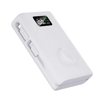 PZOZ 20000mAh Portable Charger with Apple Watch Charger, 45W PD Fast Charging Power Bank, Built-in USB-C Cable and Lightning Adapter, LED Display Portable Battery Pack for iPhone, iPad and Travel