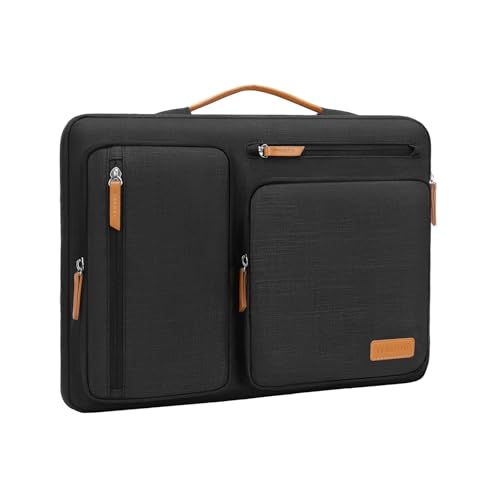MOSISO 360 Protective Laptop Case 13.3 inch, 13-13.3 inch Laptop Sleeve | Compatible with MacBook Air/Pro 13 / Pro 14,HP Dell Acer ASUS, Side Open Carrying Case with 4 Zipper Pockets, Black - color: Black, size: 13.3 inch