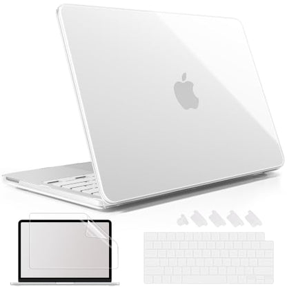 May Chen for MacBook Neo 13 inch Liquid Retina Display ((2026 Release A3404), Slim & Lightweight Protective Case with Screen Protector&Keyboard Cover&Dust Plug, Crystal Clear - color: Crystal Clear