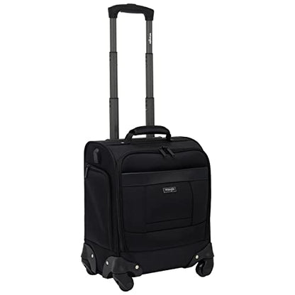 Wrangler 17" Underseat Spinner Carry-On Luggage, Black - color: Black