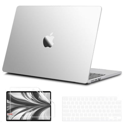 B BELK Compatible with MacBook Air 13 inch Case 2026 2025-2022 M5 M4 M3 M2 | [100% Official Color] [Slim Armor] Plastic Hard Shell for MacBook Air 13.6 inch Case (A3449 A3240 A3113 A2681), Matte Clear - color: Matte Clear
