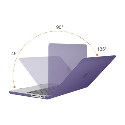 MOSISO Compatible with MacBook Pro 14 inch Case M5 2026 M4 2025 M3 M2 M1 2024-2021 A3427 A3426 A3434 A3112 A3185 A3401 A2918 A2992 A2779 A2442,Hard Case&Keyboard Skin&ScreenFilm&Pouch, Imperial Purple - color: Imperial Purple