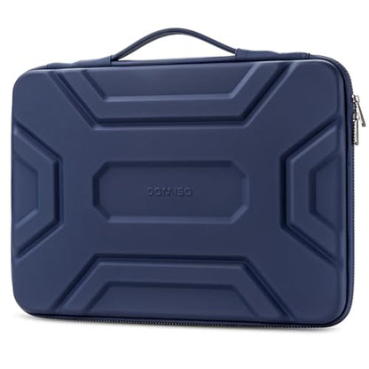 DOMISO 17 inch Laptop Sleeve with Handle, Shockproof and Waterproof EVA Protective Laptop case, Laptop Sleeves for 17.3" HP Dell Asus Laptop, Dark Blue - color: Dark Blue, size: 17.3 inch
