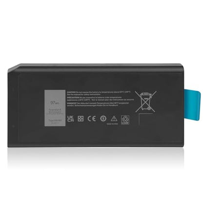 97Wh X8VWF Laptop Battery for Dell Latitude 14 Rugged 5404 5414 E5404 Extreme 7404 7414 E7404 Series P45G P45G001 P45G002 P46G P46G001 P46G002 5XT3V VCWGN XN4KN XRJDF YGV51 453-BBBE CJ2K1 4XKN5 DKNKD - size: 6.57x3.15x0.83inch X8VWF