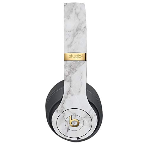 MightySkins Skin Compatible with Beats Studio 3 Wireless - Frost Marble | Protective, Durable, and Unique Vinyl Decal wrap Cover | Easy to Apply, Remove, and Change Styles | Made in The USA - color: Frost Marble