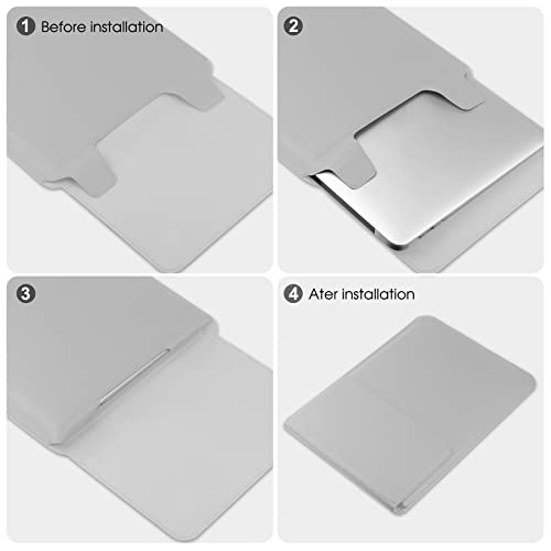 HoYiXi 13 Inch Laptop Sleeve Case Bag Compatible with Macbook Neo 2026/MacBook Air 13 M1 M2 2022-2018/MacBook Pro 13 M2 2022-2016/Surface Pro 8 2021/Surface Go 3 13-13.6'' Dell HP ASUS Acer PC, Silver - color: Silver, size: 13-13.3 in