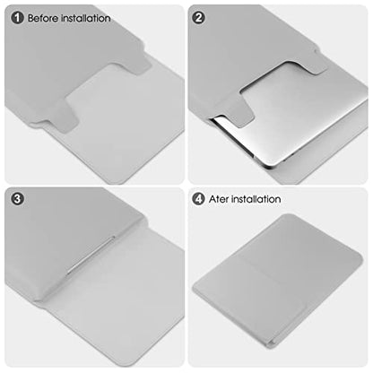 HoYiXi 13 Inch Laptop Sleeve Case Bag Compatible with Macbook Neo 2026/MacBook Air 13 M1 M2 2022-2018/MacBook Pro 13 M2 2022-2016/Surface Pro 8 2021/Surface Go 3 13-13.6'' Dell HP ASUS Acer PC, Silver - color: Silver, size: 13-13.3 in