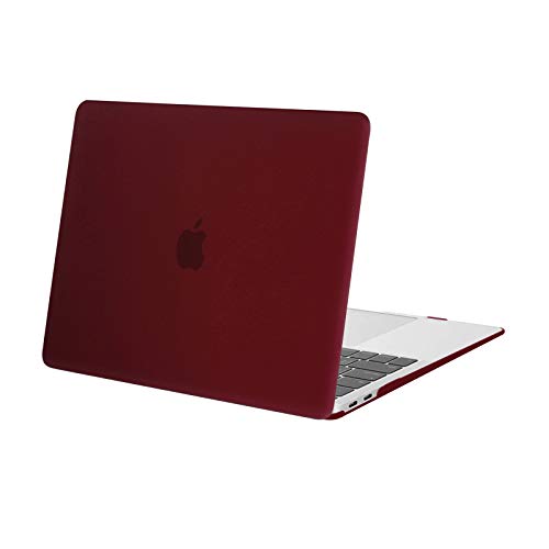 MOSISO Compatible with MacBook Air 13 inch Case M1 2022-2018 | Touch ID Plastic Hard Shell Cover Compatible with MacBook Air 13.3 inch Case, A2337 M1 A2179 A1932, Marsala Red - color: Marsala Red