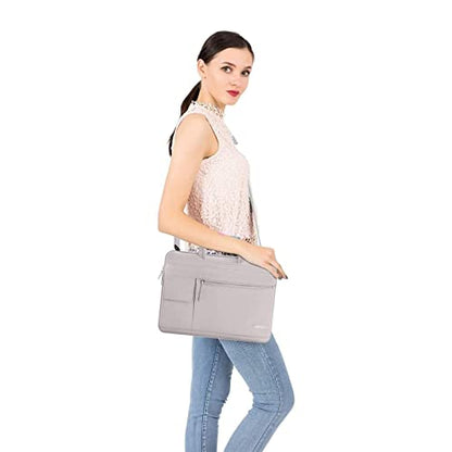 MOSISO Laptop Shoulder Bag Compatible with MacBook Pro 16 inch M5 M4 M3 M2 M1 2026-2019/Pro 15 A1398, HP Acer Dell Lenovo ASUS Notebook,Polyester Flapover Briefcase Sleeve Case, Rock Gray - color: Rock Gray, size: 16 inch