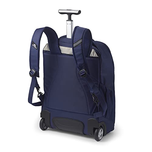 High Sierra Freewheel Pro Wheeled Backpack In True Navy - color: Navy Blue, size: 19.3" Height