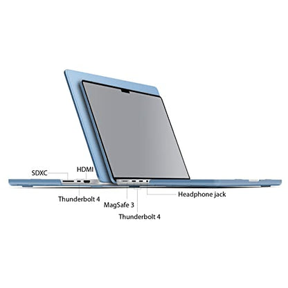 IBENZER Compatible with MacBook Pro 14 Inch Case 2026 2025 2024 2023 2022 M5 M4 M3 M2 M1 A3434 A3112 A3185 A3401 A2918 A2992 A2779 A2442 Mac Pro/Max,HardShellCase&KeyboardCover,AiryBlue,T14ARBL+1 - color: Airy Blue, size: For Macbook Pro 14" with Touch ID