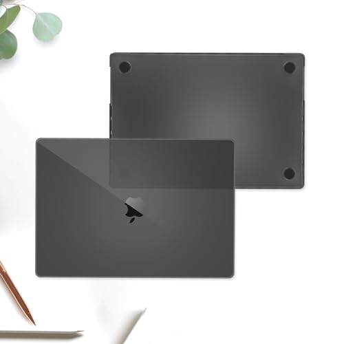 ProCase Slim case for MacBook Pro 16 Inch -Midnightblack | Translucent Hard Shell Shockproof Cover for 2026 2025-2021 MacBook Pro M5 M4 M3 M2 M1 Pro/Max - color: Midnightblack