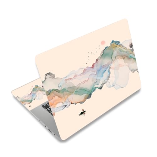 Laptop Notebook Skin Sticker Cover Decal, 12 13 13.3 14 15 15.4 15.6 inch Laptop Vinyl Skin Sticker Cover Art Protector Decal Universal, Ink Mountain - color: Ink Mountain
