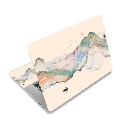 Laptop Notebook Skin Sticker Cover Decal, 12 13 13.3 14 15 15.4 15.6 inch Laptop Vinyl Skin Sticker Cover Art Protector Decal Universal, Ink Mountain - color: Ink Mountain