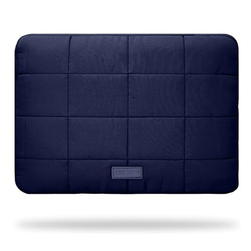 Puffy Laptop Sleeve 14 Inch Matte Navy, Waterproof Carrying Case Bag for Women, Fluffy Computer 14 HP Case, Compatible with MacBook Pro 14 Inch, MacBook Air M2 M1, Asus/Dell XPS/Lenovo - color: Matte Navy, size: 14-inch