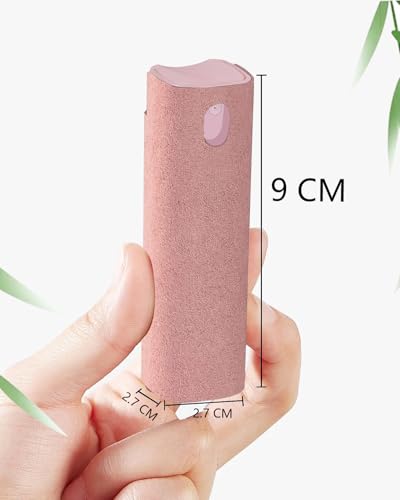 Touchscreen Mist Cleaner Screen Cleaner Spray Bottle Tool Screen Cleaner for iPhone iPad AirPods Eyeglasses Smartphones Tablet Versatile Cleaners Cute Pink Car Accessories (2 Units) - color: 2Pink