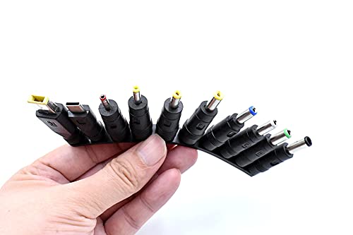 10-in-1 Universal DC Plugs Female to Male Power Supply Adapter Jack Connector Tips for Laptop