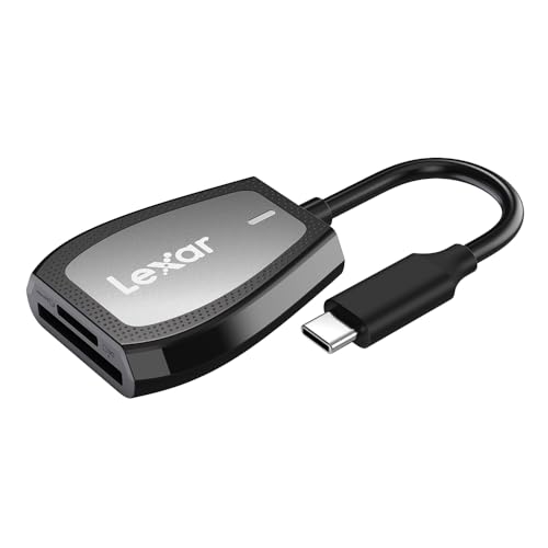 Lexar Dual-Slot SD/Micro SD Card Reader, Up to 312MB/s Read, USB-C | Works w/ USB-C Computers, Compact, LED Activity Indicator, UHS-I Backwards Compatible, LRW470U-RNHNU - style: MicroSD / SD Dual-Slot USB-C