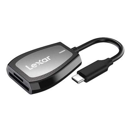 Lexar Dual-Slot SD/Micro SD Card Reader, Up to 312MB/s Read, USB-C | Works w/ USB-C Computers, Compact, LED Activity Indicator, UHS-I Backwards Compatible, LRW470U-RNHNU - style: MicroSD / SD Dual-Slot USB-C