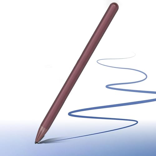 Rechargeable MPP 2.0 Active Tilt Sensing Stylus Pen, 4096 Levels Pressure Sensitivity, Ultra Fast Charging, Anti Misoperation, Magnetic Suction Stylus for Laptop Touch Screen, Red - color: Red