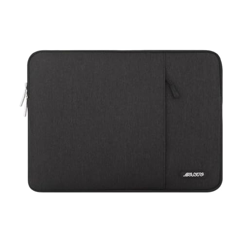 MOSISO Laptop Case 12.3 inch, 11.6-12.3 inch Laptop Sleeve Compatible with MacBook Air 11.6, Acer HP Dell Lenovo Samsung, Surface Pro, Polyester Vertical Computer Sleeve Bag with Pocket, Black - color: Black, size: 12.3 inch