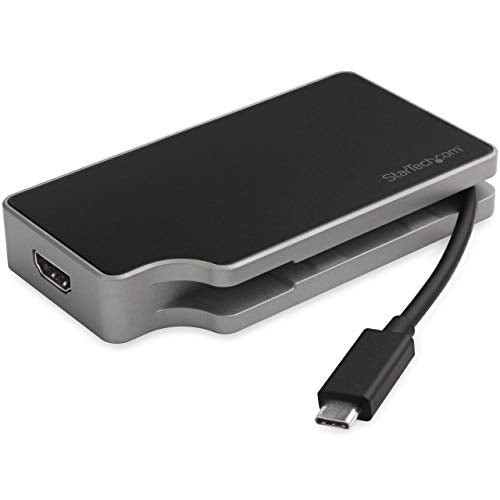 StarTech.com USB C Multiport Adapter to 4K HDMI or 1080p VGA - USB Type C Travel Dock with 95W PD Pass-Through, USB-A, Gigabit Ethernet - USB-C Video Display Adapter Mini Docking Station (DKT30CHVGPD) - style: 95W Power Delivery | 1x USB-A 3.0