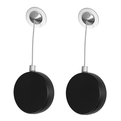 NUOBESTY 2pcs Retractable Steel Cable Lock for Security Anti-Theft Wire Rope for Controllers Laptops and Outdoor Equipment Durable Steel Construction Compact and Portable Design