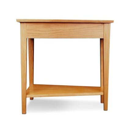Leick Home 10074-DS Recliner Wedge Side Table with Shelf, Desert Sand - color: Desert Sands