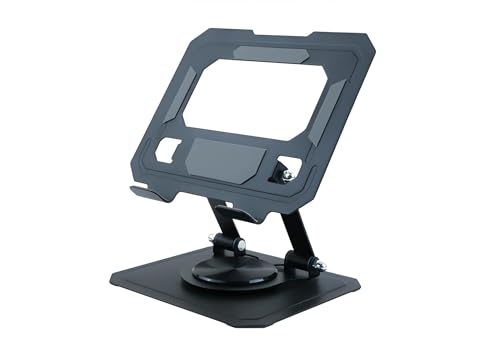 Laptop Stand for Desk – Adjustable 360 Rotatable Portable Laptop Stand Riser, Ergonomic Laptop Stand for Bed, Couch & Office – Smaller Laptops and Tablet Holder, Laptops Lazy Desktop