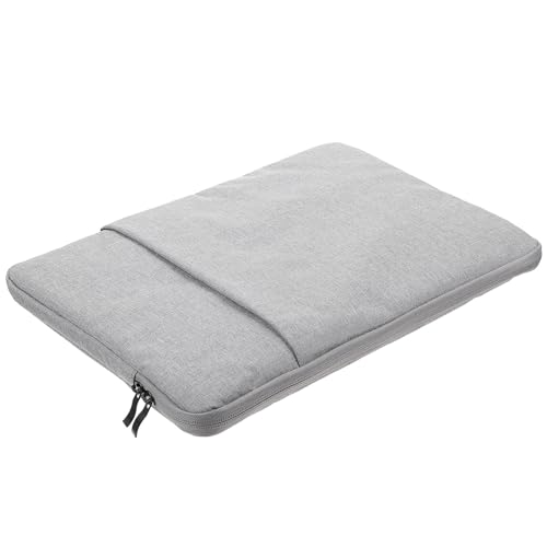 Waterproof 14-inch Laptop Bag Sleeve Gray Shockproof Sturdy Travel Carrying Case for Men and Women