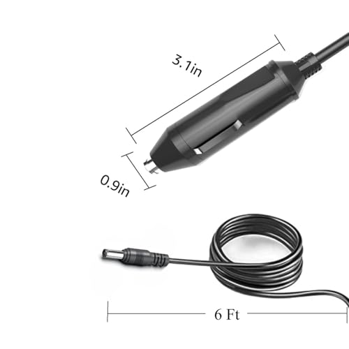 UpBright Car 12V DC Adapter Compatible with Zebra ZQ510 ZQ511 ZQ500 ZQ520 ZQ521 Mobile Printer ZQ52 QN4 QN2 QN3 QH2 QLn220 QLn320 QLn420 QLn-EC4 FSP048-DBCA2 AT18486-2 AT18486-1 Camper Power Supply