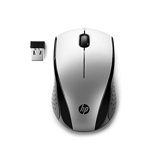 HP X3000 G3 Wireless Mouse Silver, up to 15-Month Battery,Scroll Wheel, Side Grips for Control, Travel-Friendly, Blue LED, Powerful 1600 DPI Optical Sensor, Win XP,8, 11 Compatible (683N9AA#ABL) - color: Silver