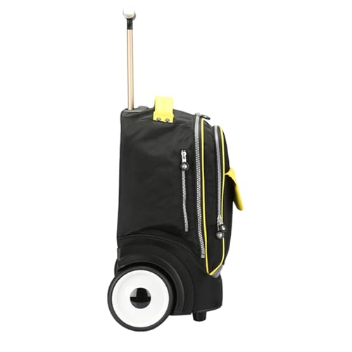 Rolling Laptop Bag for 15.6 Inch Laptop,Roller Bag,Backpack with Wheels, 20 Inch Wheeled Computer Bag，Black/Yellow - color: T5- Black/Yellow