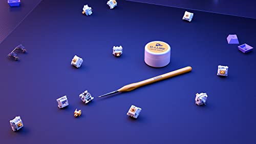 Glorious Lube Brush for Mechanical Gaming Keyboard Switches and Stabilizers (GLO-Acc-LUBE-Brush)