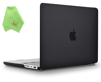 UESWILL Compatible with MacBook Pro 16 inch Case 2021-2026 Release M5 M4 M3 M2 M1 Pro Max chip Model: A3429 A3428 A3403 A3186 A2991 A2780 A2485, Matte Hard Shell Cover, Black - color: Black, size: MacBook Pro 16" (M1 M2 M3 M4 M5)