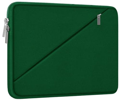 Laptop Case 15.6 inch, Traveling Carrying Computer Bag with Zippered Pocket, Shockproof Protective Laptop Sleeve Compatible for Apple Notebook, HP, Dell, Acer, Asus, Lenovo, Deep Green - color: Deep Green, size: 15.6 inch
