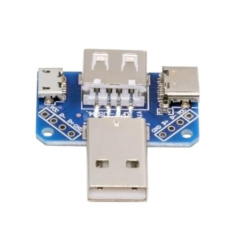 chenyang 3 Port USB Splitter Multi Charging Adapter,USB2.0 Male to Type-A/Type-C/Micro Female Charge Extension Adapter - style: USB-A 1-to-3 Power