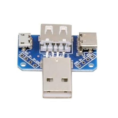 chenyang 3 Port USB Splitter Multi Charging Adapter,USB2.0 Male to Type-A/Type-C/Micro Female Charge Extension Adapter - style: USB-A 1-to-3 Power