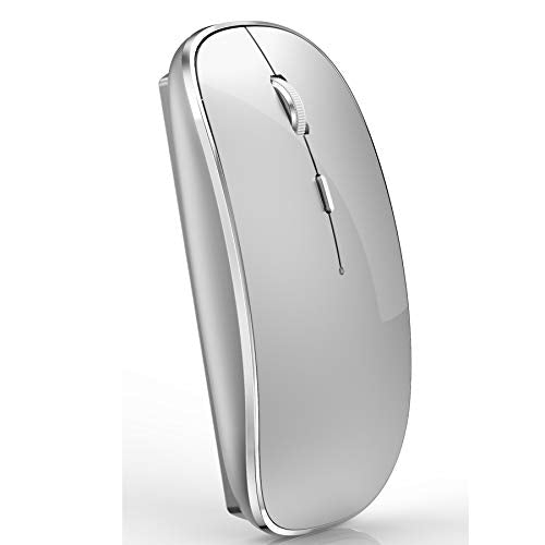 JETTA Wireless Mouse for MacBook Pro, MacBook Air, Laptop, Desktop, Chromebook, Win7/8/10/11, PC - Silver - color: Silver