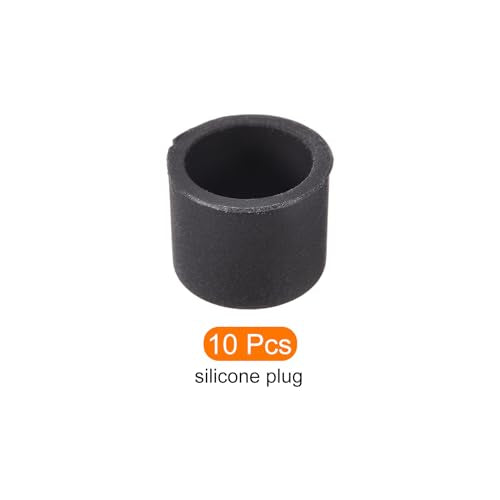 Anti Dust Cap Cover RCA Female Connector Socket Jack Plug Protector,[for Micro Female Port,for DVD Amplifier] - 10 x 8.5mm/Black /10 Pcs